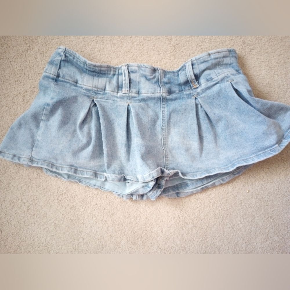 Almost Famous Y2k Style Mini Jean Skort
